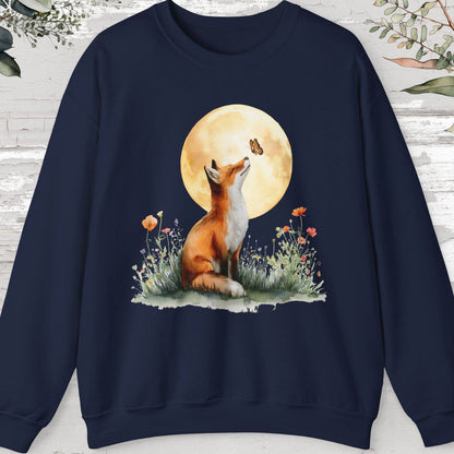 Fox & Butterfly #2 Unisex Sweat Shirt.