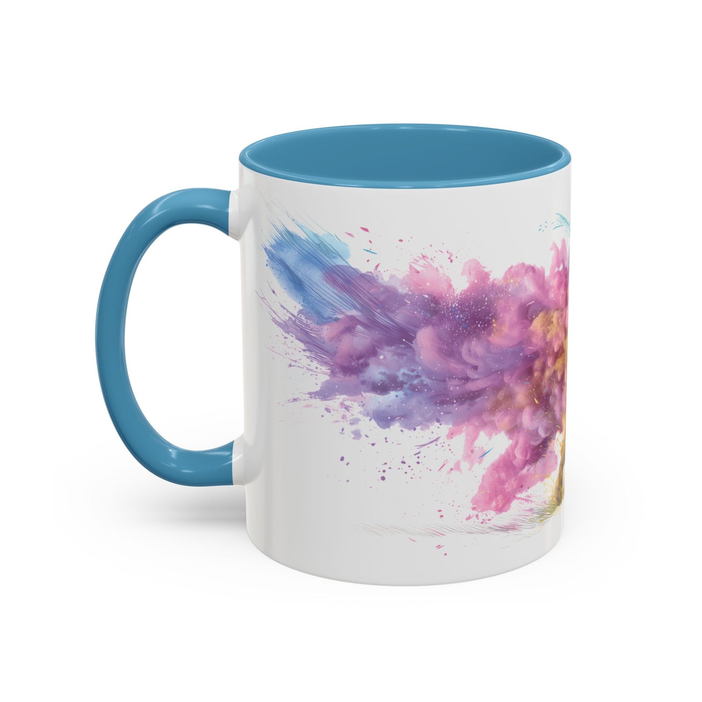 French Bulldog #1 Paint Colourful Personalised Accent Mugs, 11oz