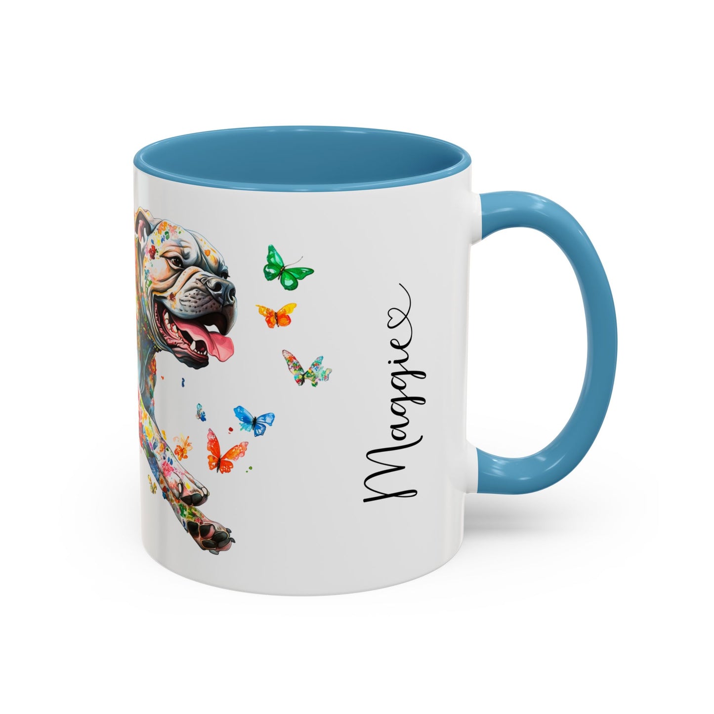 Bullmastiff #2 Personalized Colorful Accent Mugs, 11oz