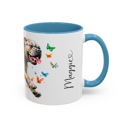 Bullmastiff #2 Personalized Colorful Accent Mugs, 11oz