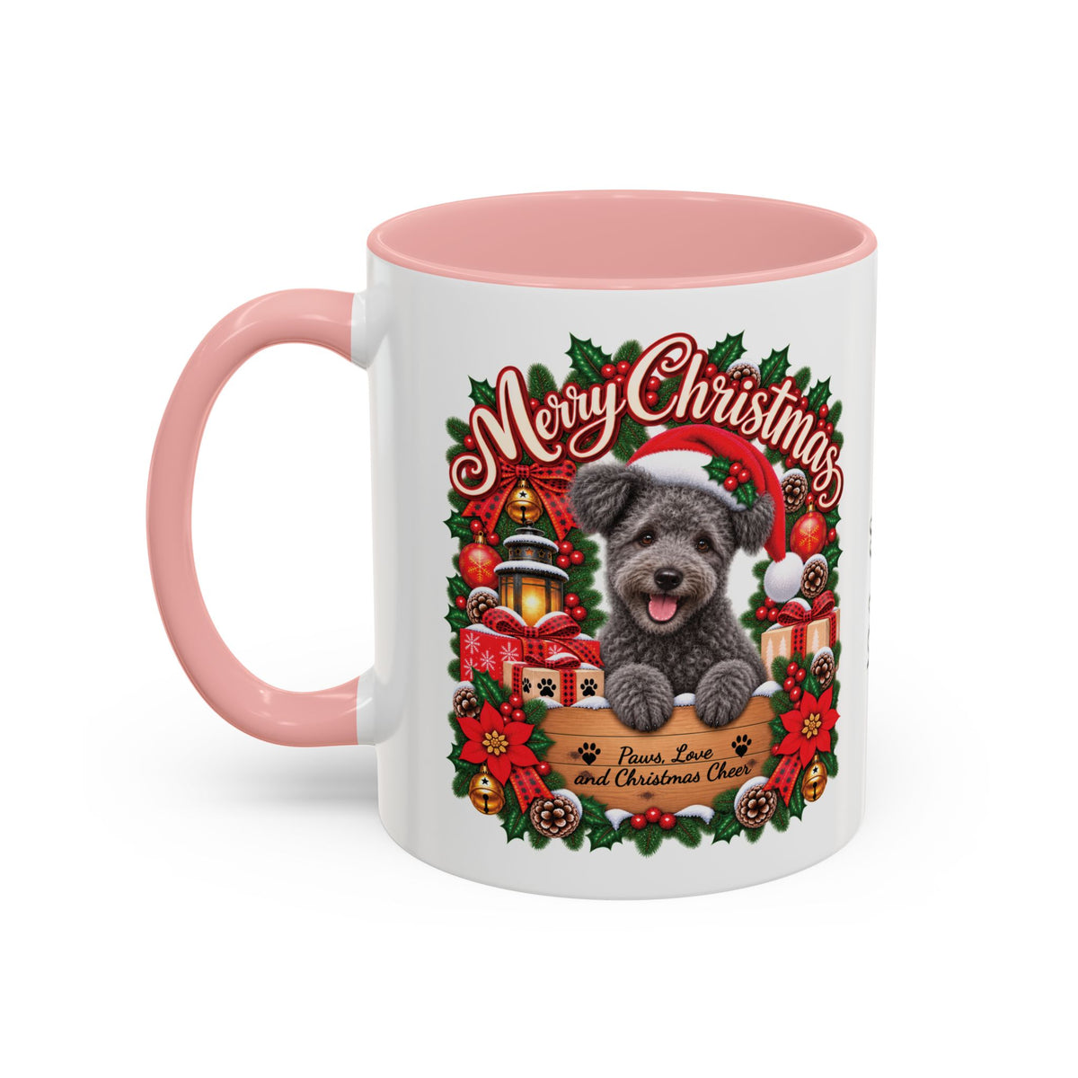 Pumi #2 Merry Christmas, personalised accent colour 11oz mug