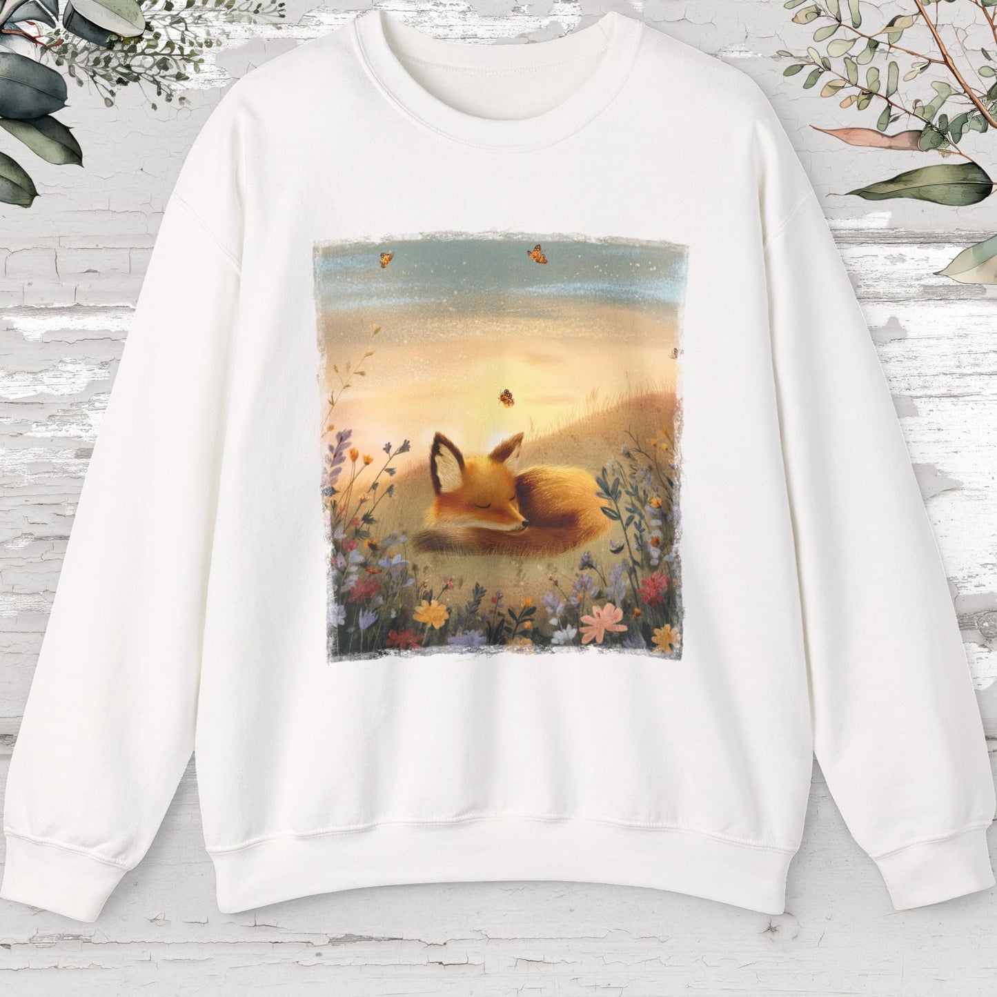 Fox sleeping #4 Unisex Sweat Shirt.