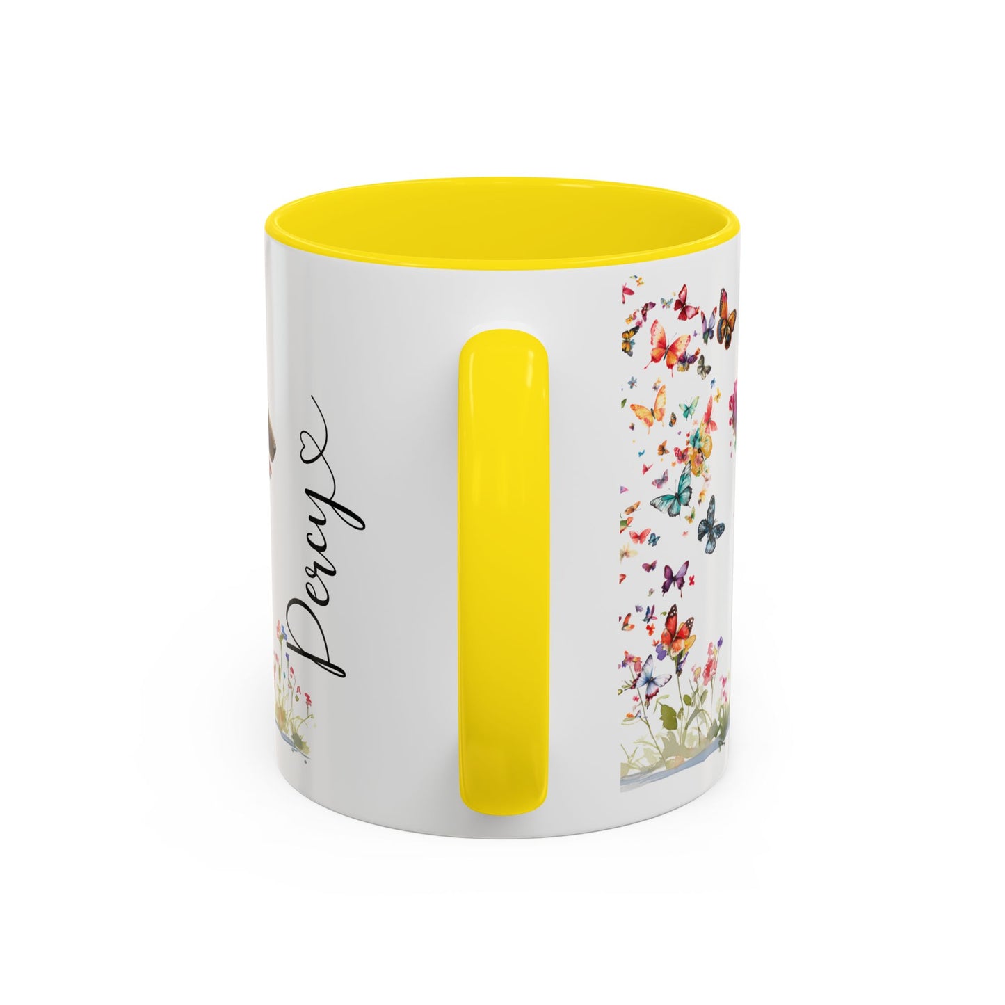 Curly Coated Retriever #1 Personalized Accent Mugs, 11oz