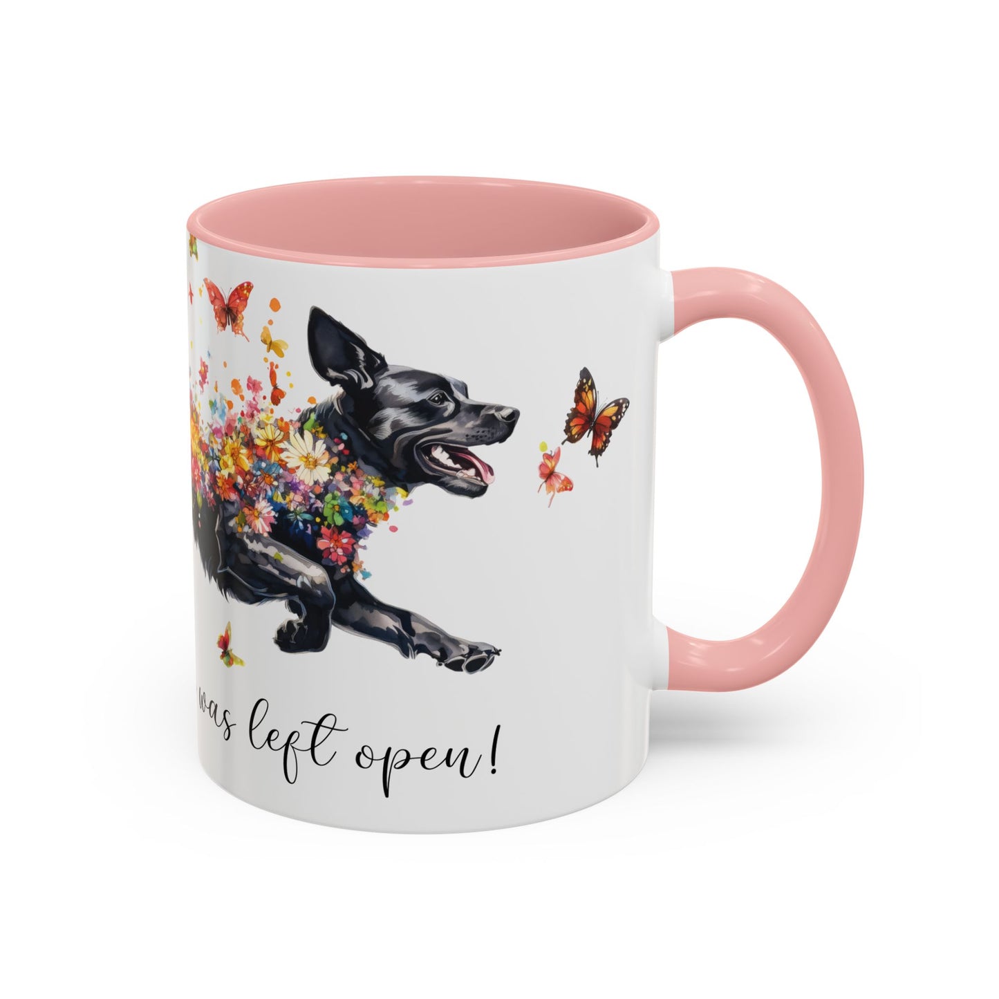 Labrador #3 “Live like the gate was left open" Accent Mugs, 11oz