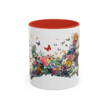 Yorkipoo #1 Personalized Accent Mugs, 11oz