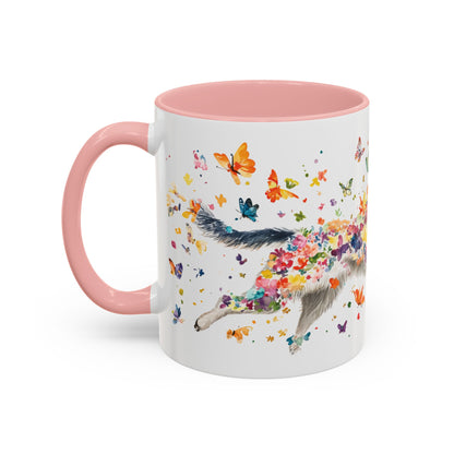 Husky #2 Personalized Accent Mugs, 11oz