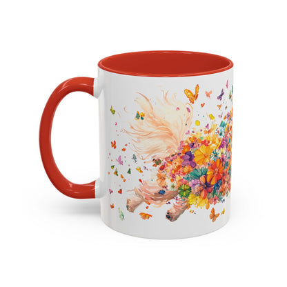 Peekingese #3 Personalized Accent Mugs, 11oz