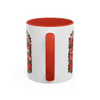 Pumi #2 Merry Christmas, personalised accent colour 11oz mug