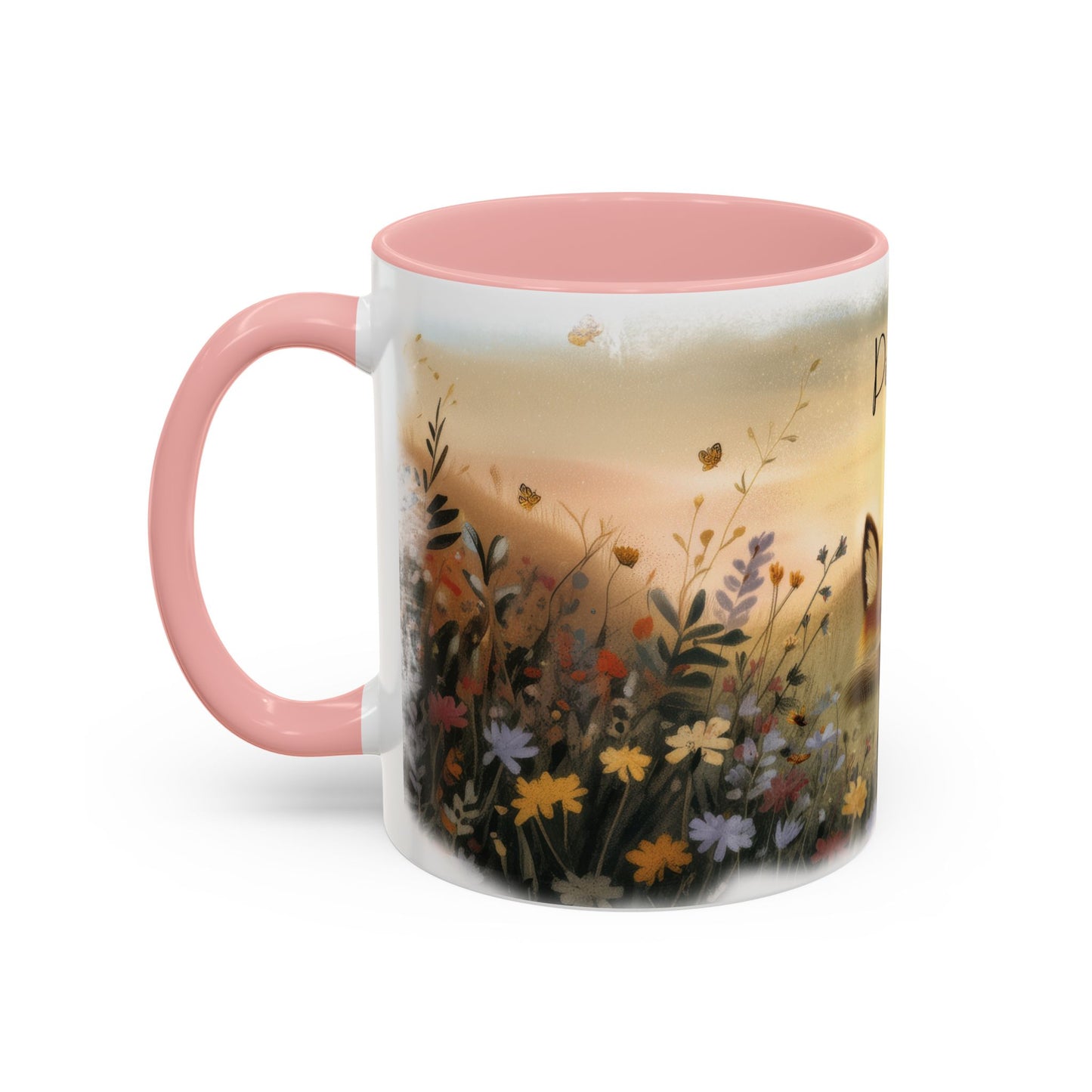 Fox sleeping #1 Personalized Accent Mugs, 11oz