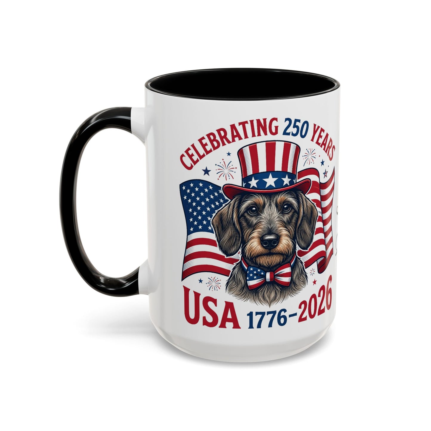 Dachshund #2 - 250th Celebration Personalised  Accent Mugs, 11oz & 15oz