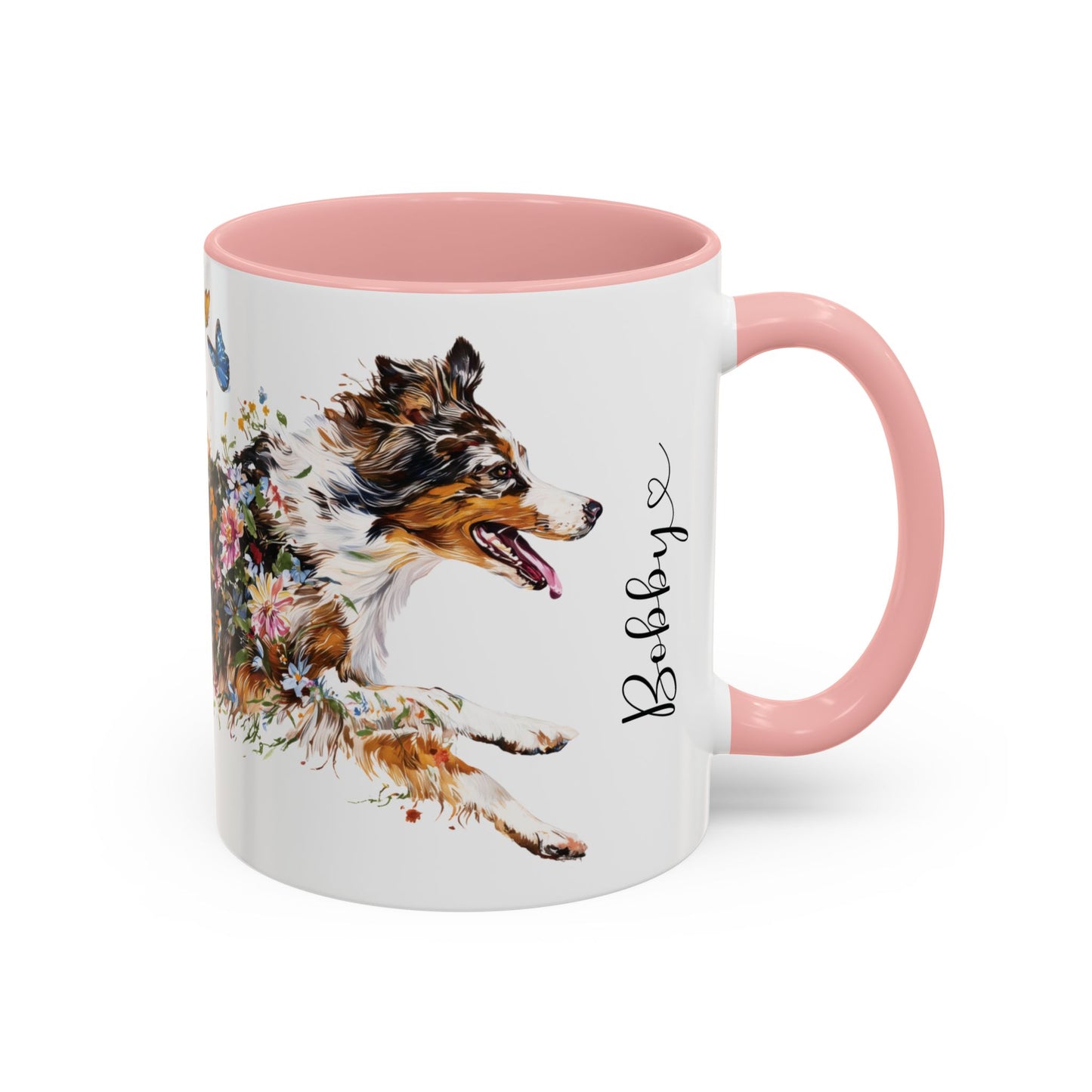 Australian Shepherd (Docked) #1 Personalized Accent Mugs, 11oz