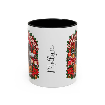 Pumi #2 Merry Christmas, personalised accent colour 11oz mug
