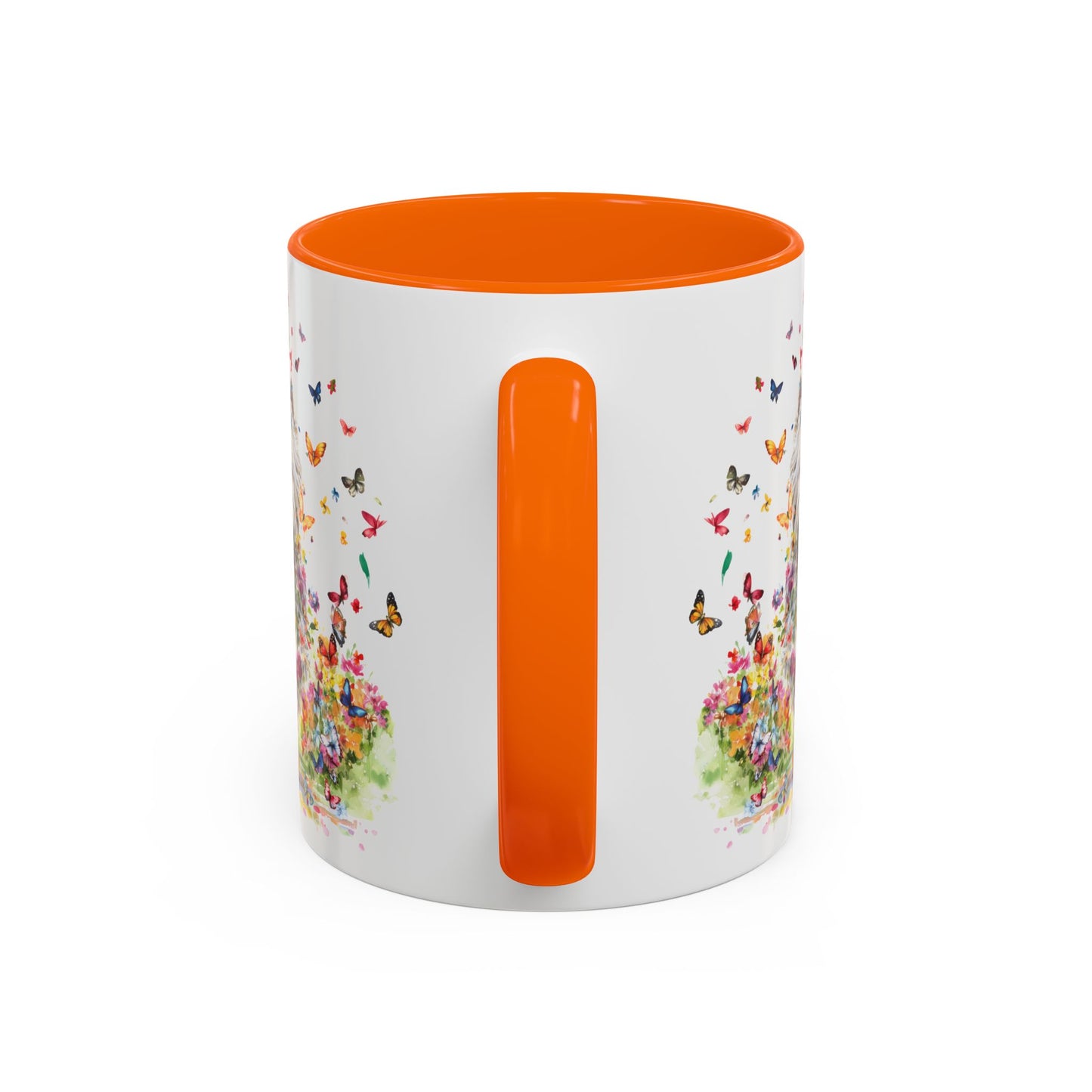 West Highland Terrier #2 Butterfly Personalized Accent Mugs, 11oz