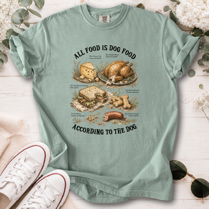 All Food is Dog Food, unisex Comfort Colors T shirt
