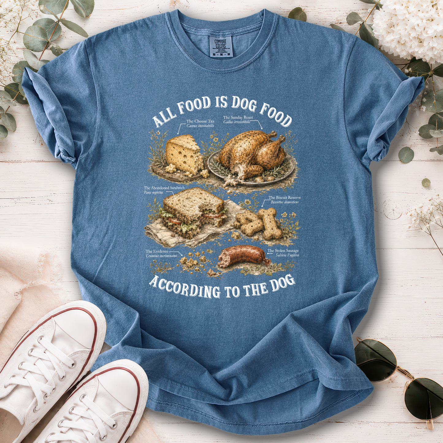 All Food is Dog Food, unisex Comfort Colors T shirt