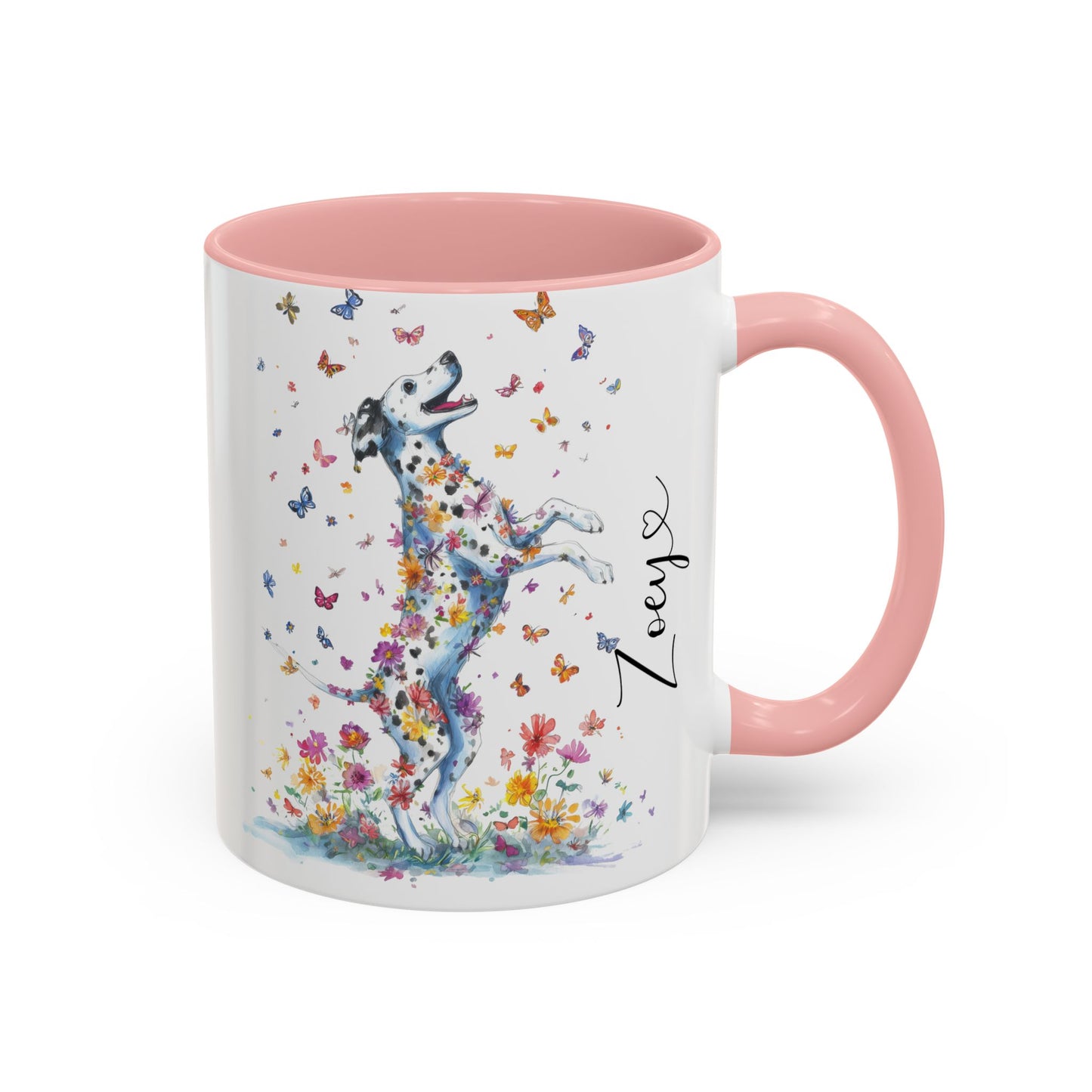 Dalmatian, Dance like nobody's watching, Personalized Accent Mugs, 11oz