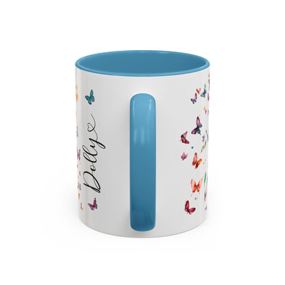 Boston Terrier #4, Personalized Accent Mugs, 11oz