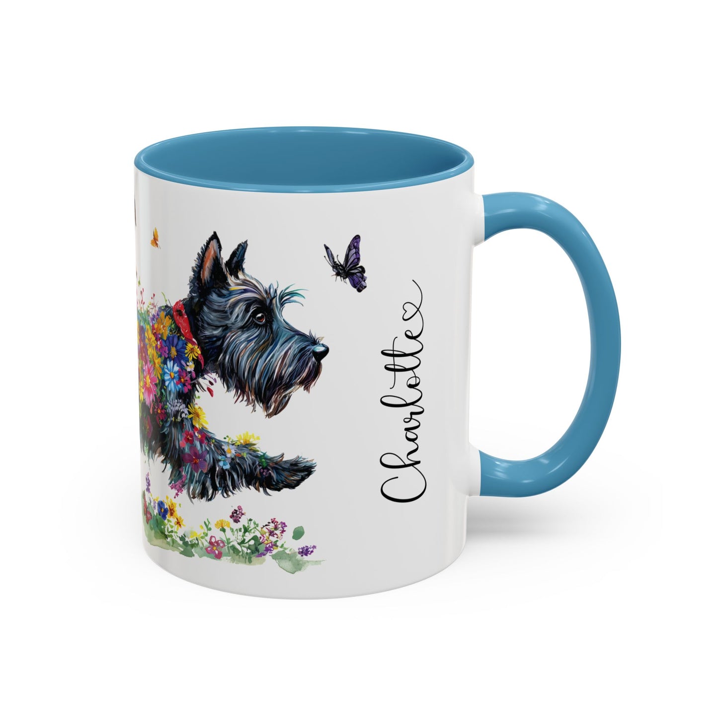 Scottish Terrier #2 Retriever Personalized Accent Mugs, 11oz