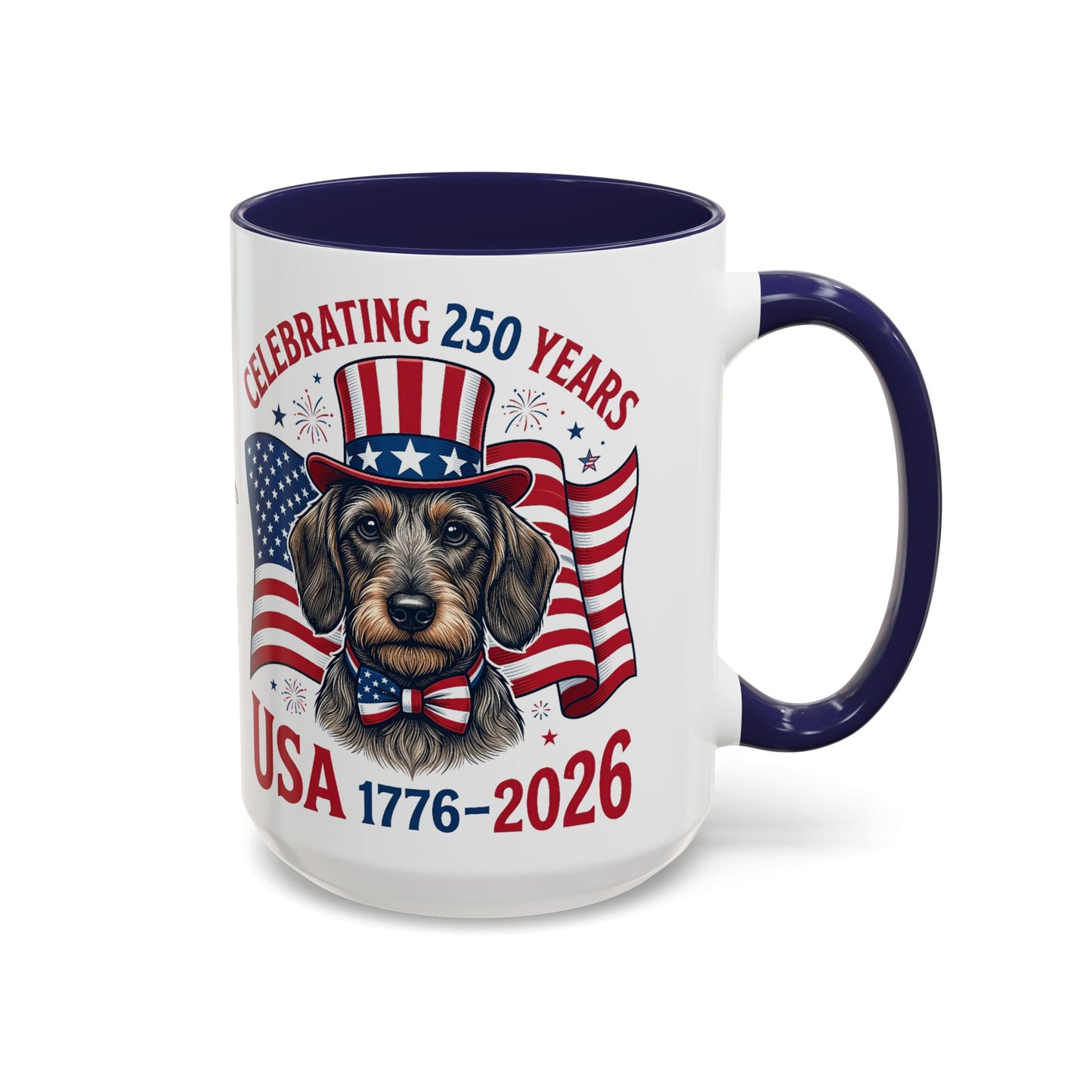 Dachshund #2 - 250th Celebration Personalised  Accent Mugs, 11oz & 15oz