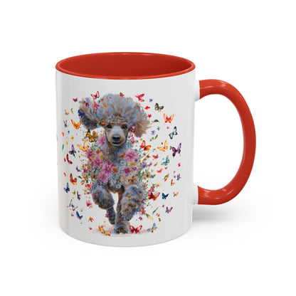 Poodle #6 Personalized Accent Mugs, 11oz