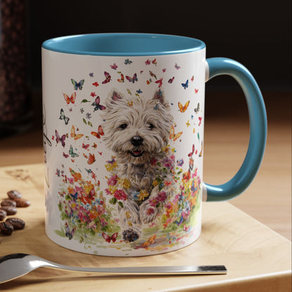 West Highland Terrier #2 Personalized Accent Mugs, 11oz
