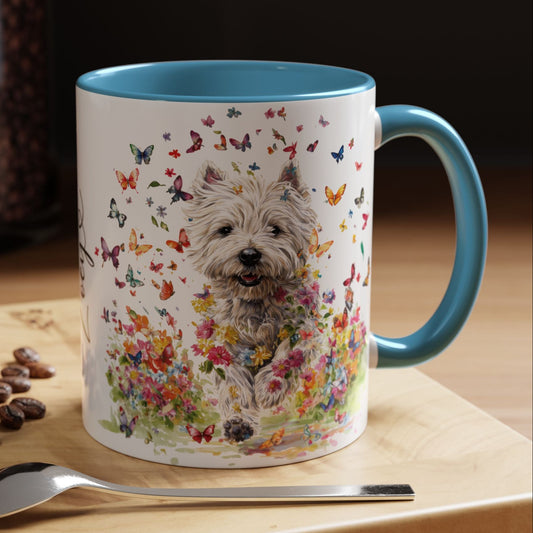 West Highland Terrier #2 Personalized Accent Mugs, 11oz