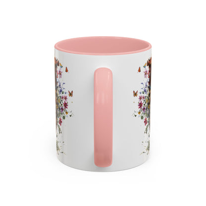 Border Collie #5 Personalized Accent Mugs, 11oz