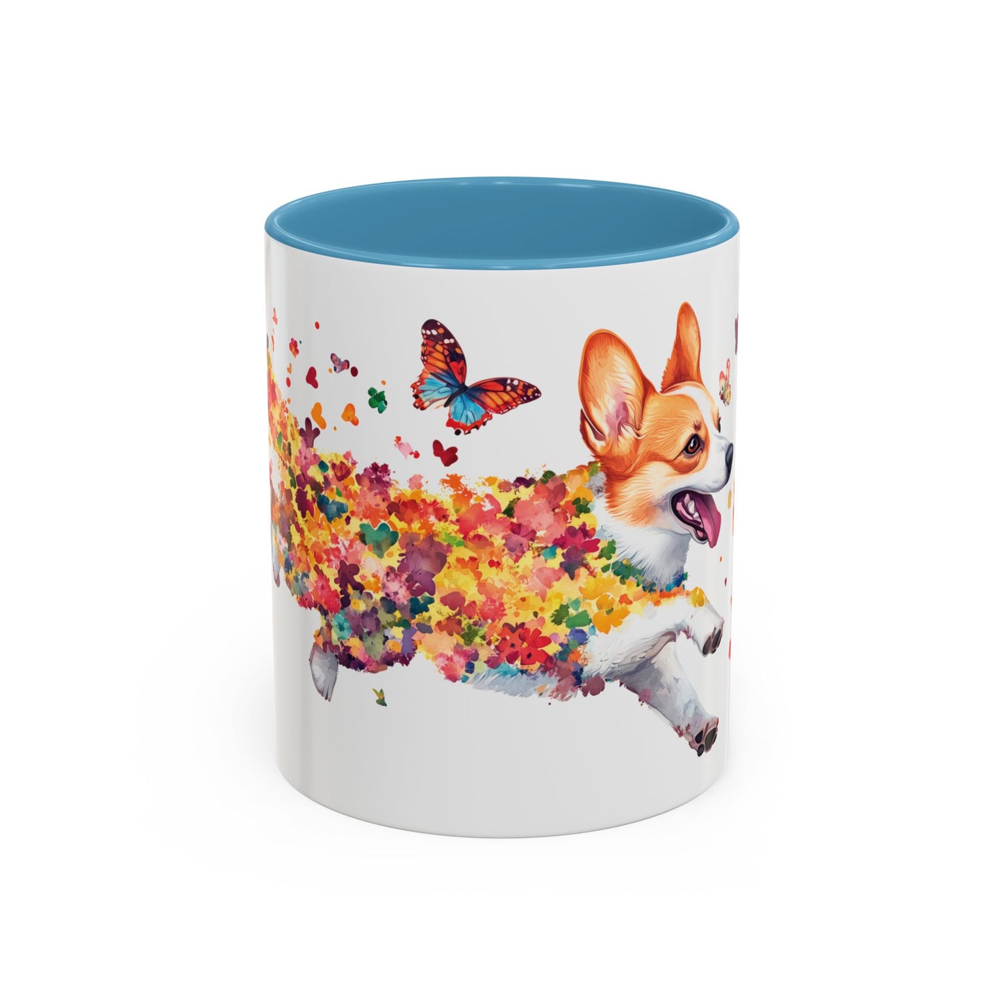 Corgi Personalized Accent Mugs, 11oz