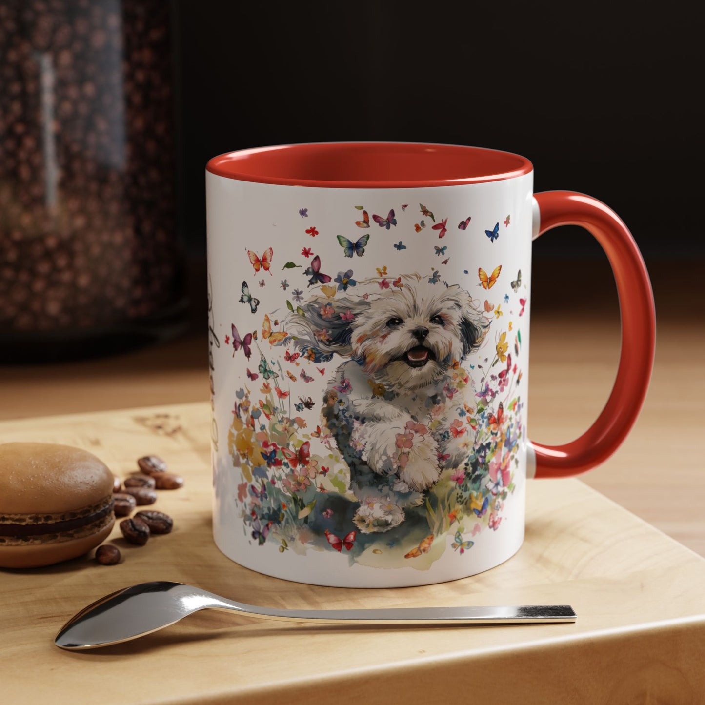 Shih Tzu #2 Personalized Accent Mugs, 11oz