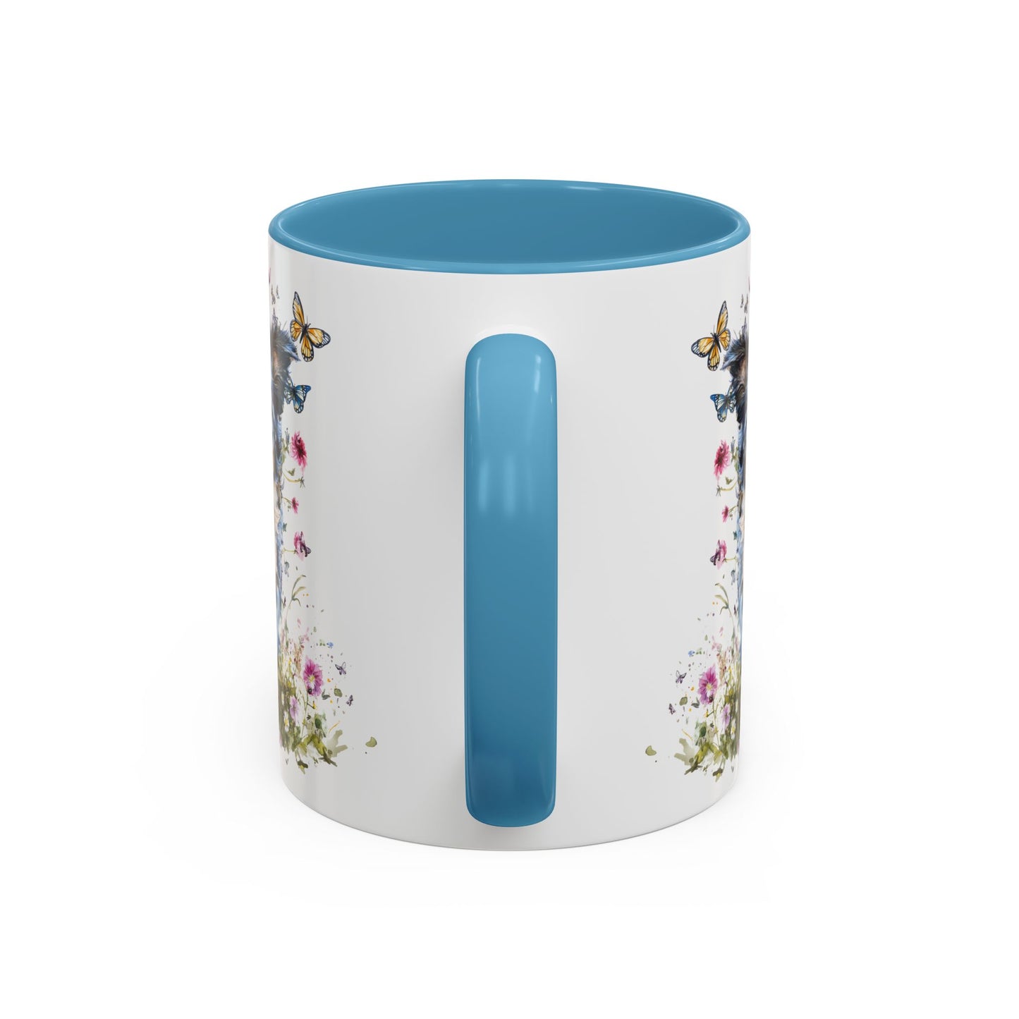 Border Collie #3 Personalized Accent Mugs, 11oz