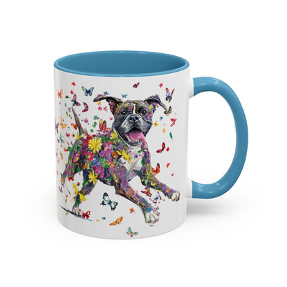 Boxer #2 Personalized Accent Mugs, 11oz