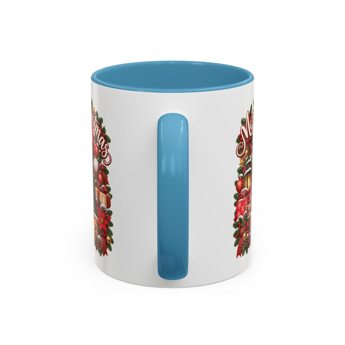 Labrador #4 Merry Christmas, personalised accent colour 11oz mug