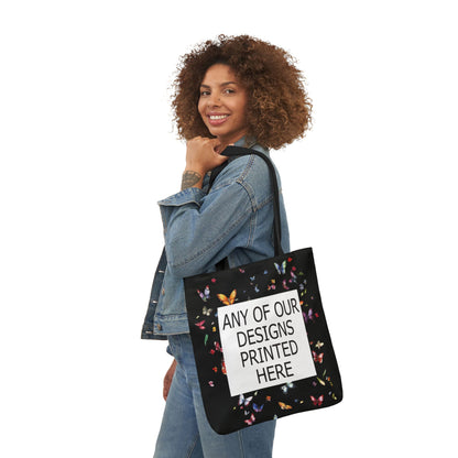 ANY OF OUR DESIGNS - BLACK Canvas Tote Bag,