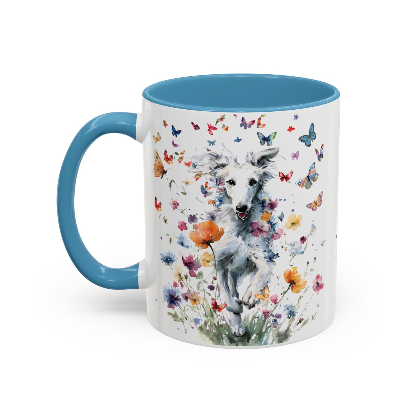 Silken Windhound #3 Personalized Accent Mugs, 11oz
