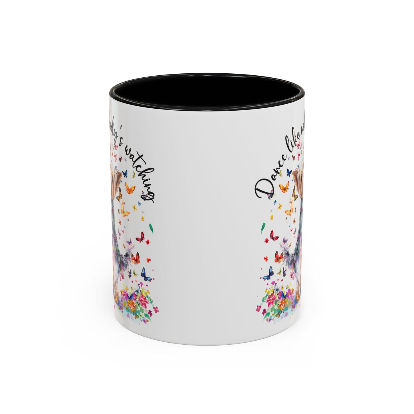 Yorkshire Terrier, Dance like nobody's watching 11oz  Accent Mugs