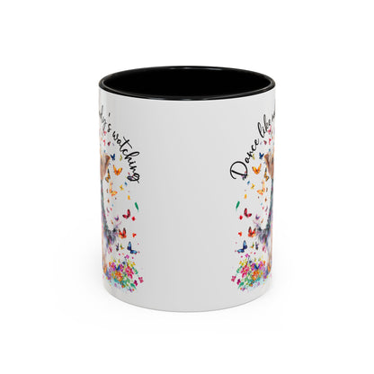Yorkshire Terrier, Dance like nobody's watching 11oz  Accent Mugs
