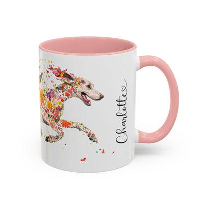 Weimaraner Personalized Accent Mugs, 11oz