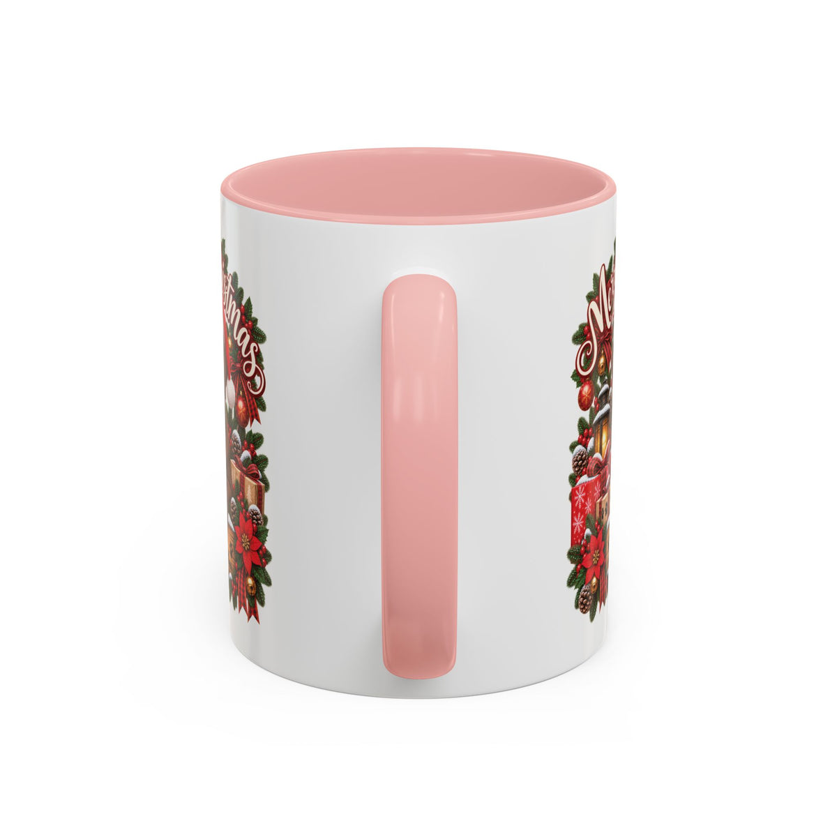 Labrador #3 Merry Christmas, personalised accent colour 11oz mug