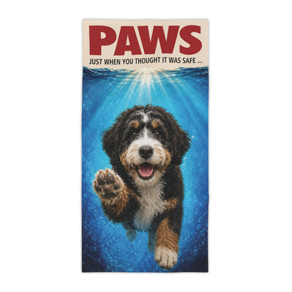 Bernedoodle PAWS Beach Towel