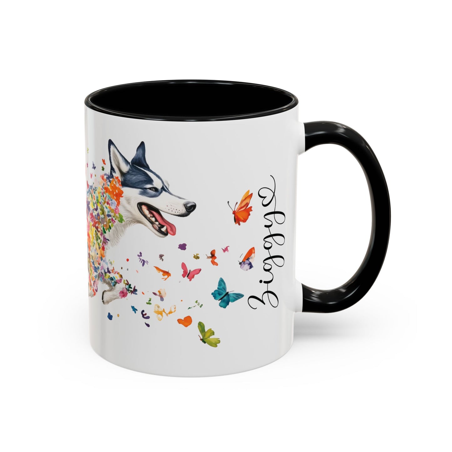 Husky #2 Personalized Accent Mugs, 11oz
