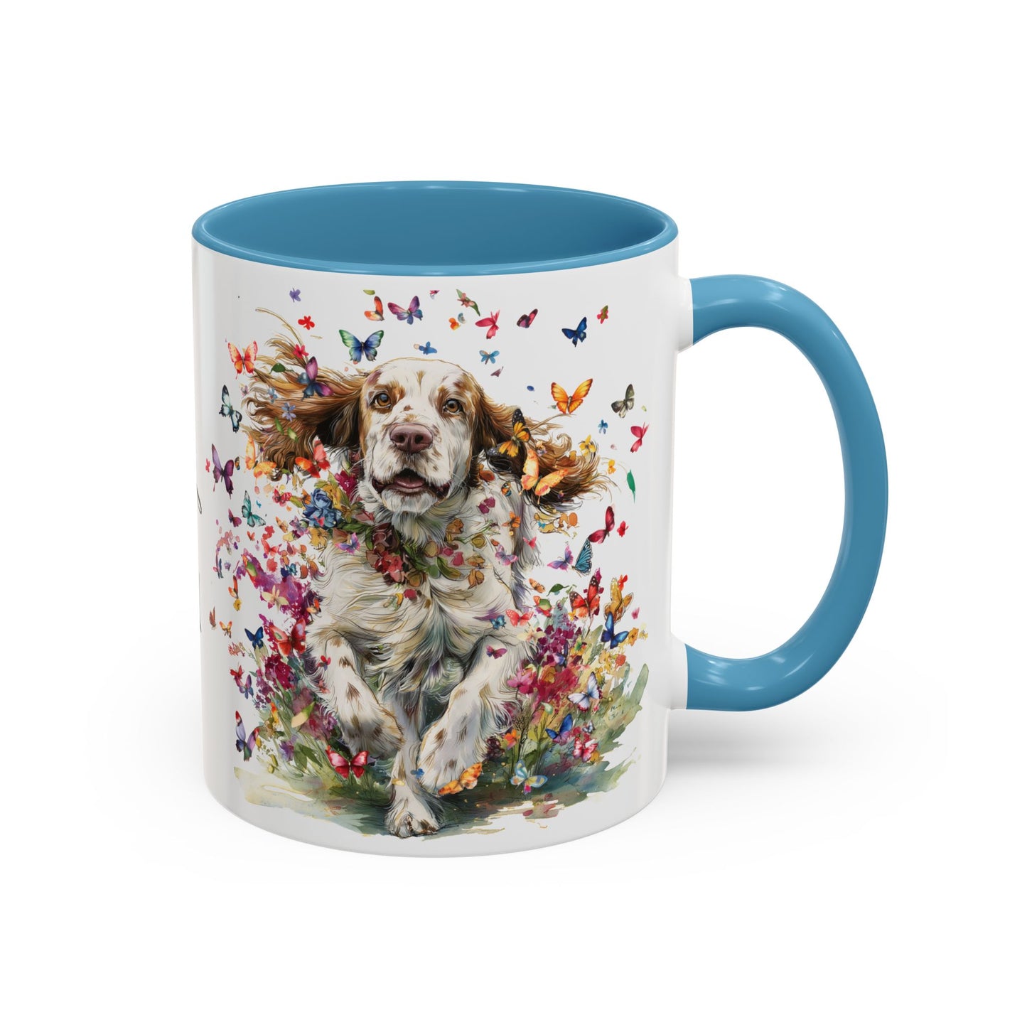 Clumber Spaniel #2 Personalized Accent Mugs, 11oz