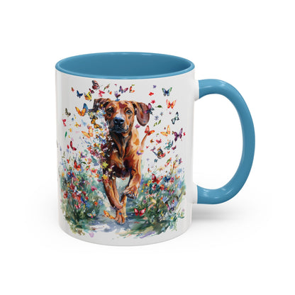 Rhodesian Ridgeback #2 Personalized Accent Mugs, 11oz