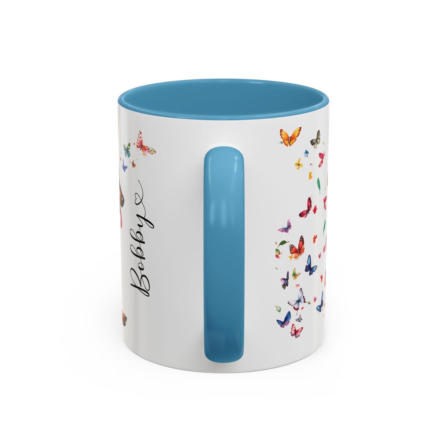 Miniature Pinscher Personalized Accent Mugs, 11oz