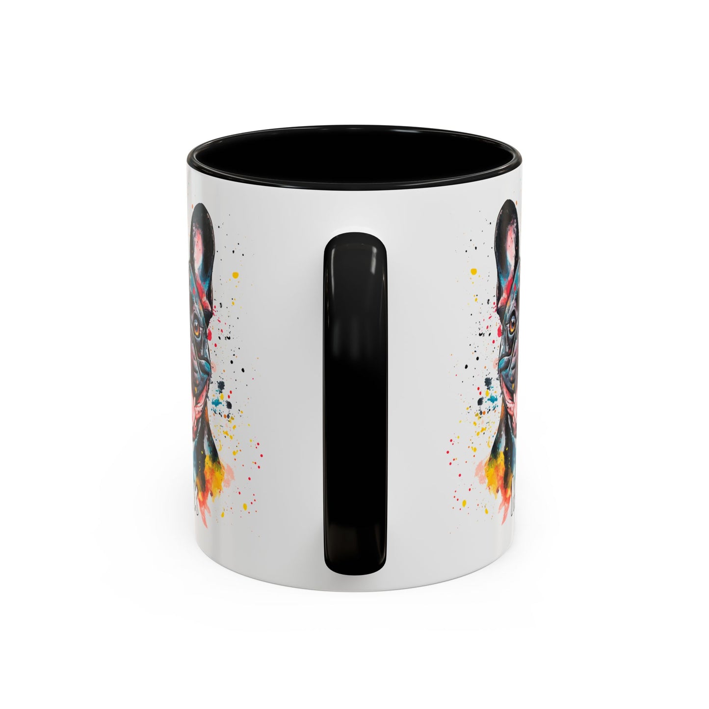French Bulldog #1 Colourful Personalized Accent Mugs, 11oz