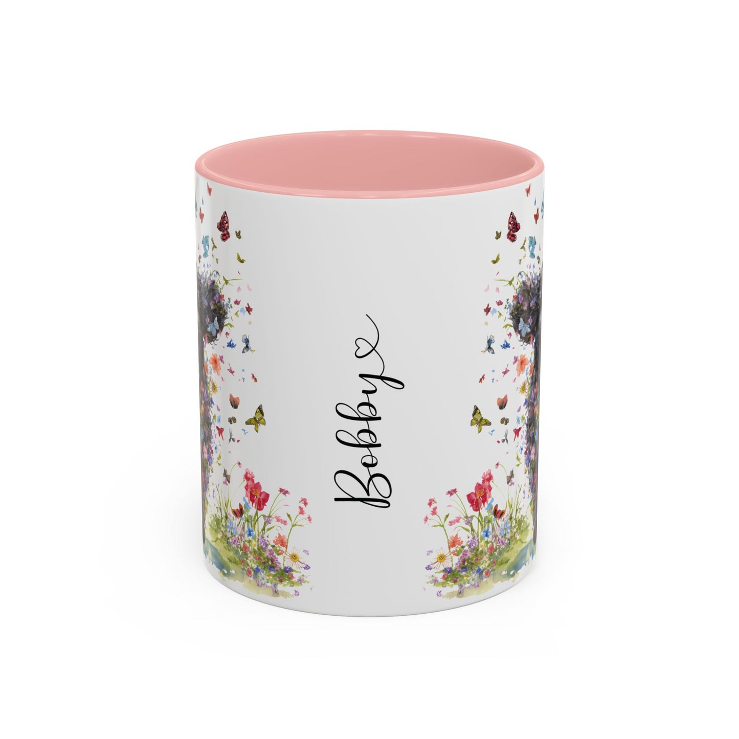 Labradoodle #5 Personalized Accent Mugs, 11oz