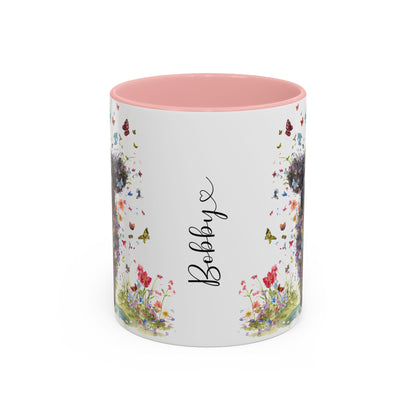 Labradoodle #5 Personalized Accent Mugs, 11oz