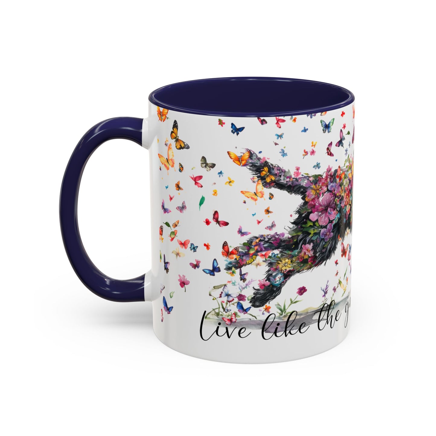 Labradoodle/Groodle #1  Live like the gate was left open, Accent Mugs, 11oz & 15oz
