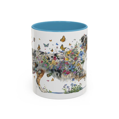Australian Shepherd Blue Merle Personalized Accent Mugs, 11oz