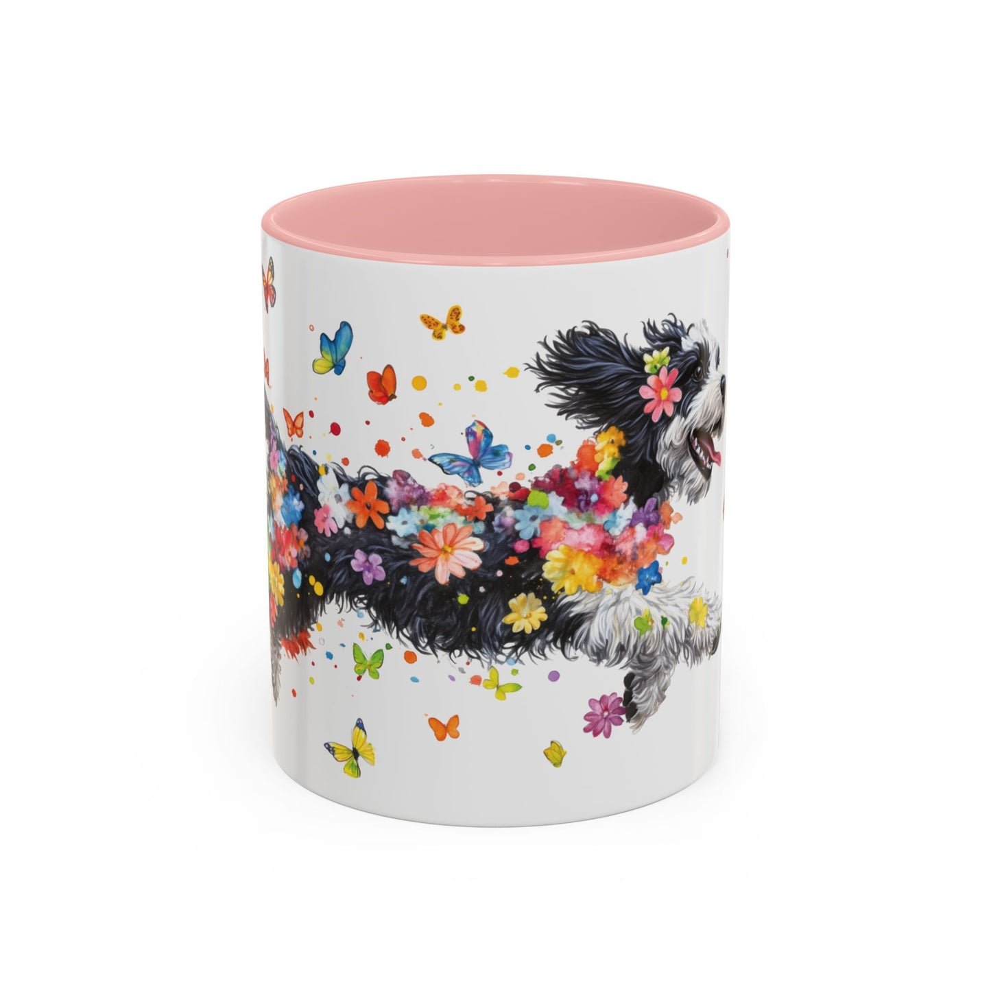 Bernedoodle Personalized Accent Mugs, 11oz