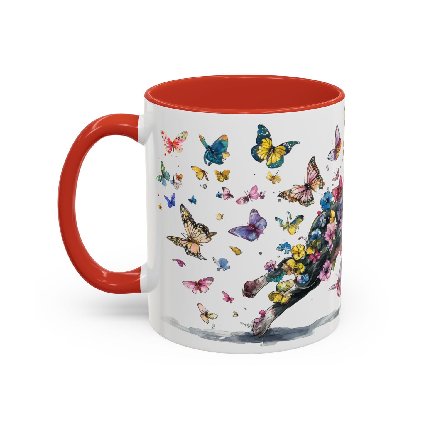 Boston Terrier #2 Personalized Accent Mugs, 11oz